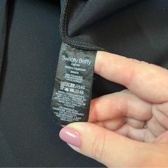 Sweaty Betty Grace Toggle Crewneck Sweatshirt in Black Size XXL - Picture 6 of 6